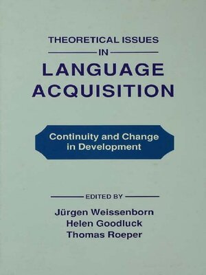 cover image of Theoretical Issues in Language Acquisition